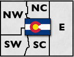 Colorado regional map illustration